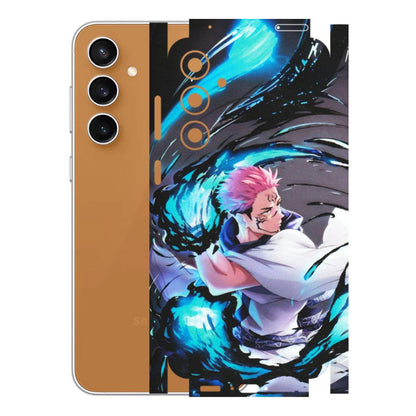 Samsung A/S Series Phone Skins (All Models) - New Jujutsu Kaisen Grey Blue Anime - Matte Finish (M-127) Samsung Galaxy S23 FE (5G)