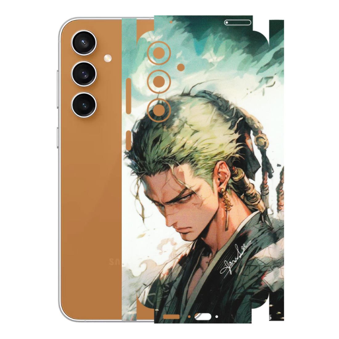 Samsung A/S Series Phone Skins (All Models) - New Roronoa Zoro One Picece Anime - Matte Finish (M-140) Samsung Galaxy S23 FE (5G)