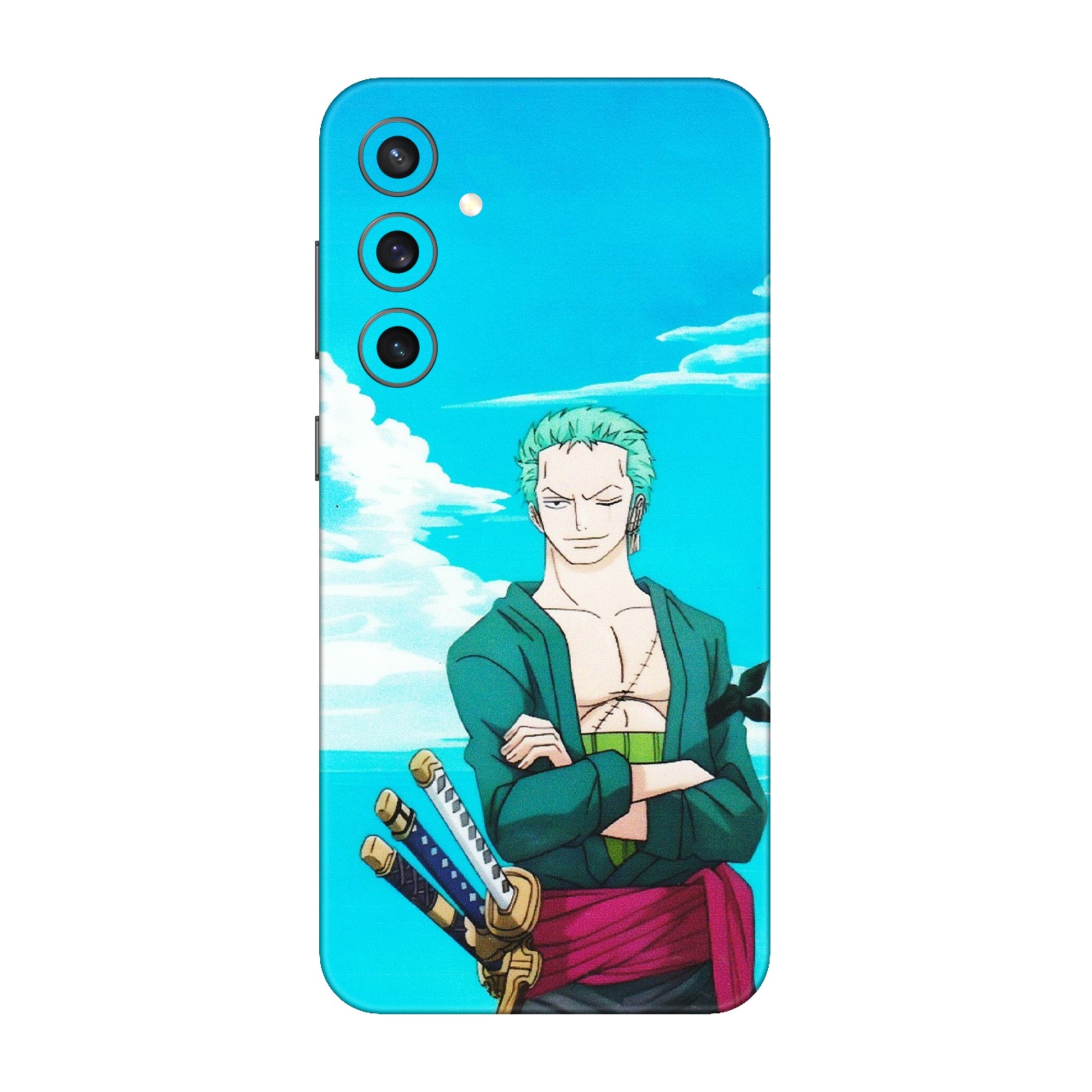 Samsung A/S Series Phone Skins (All Models) - Cool Swordman Zoro Anime - Matte Finish (M-143) Samsung Galaxy S23 FE (5G)