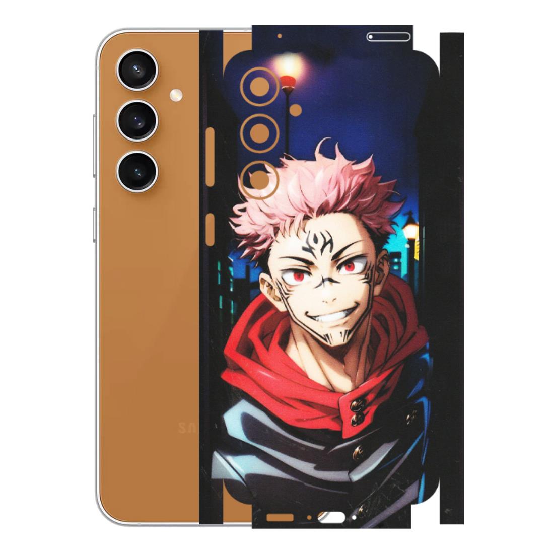 Samsung A/S Series Phone Skins (All Models) - Yuji Itadori Funny Face Anime - Matte Finish (M-152) Samsung Galaxy S23 FE (5G)