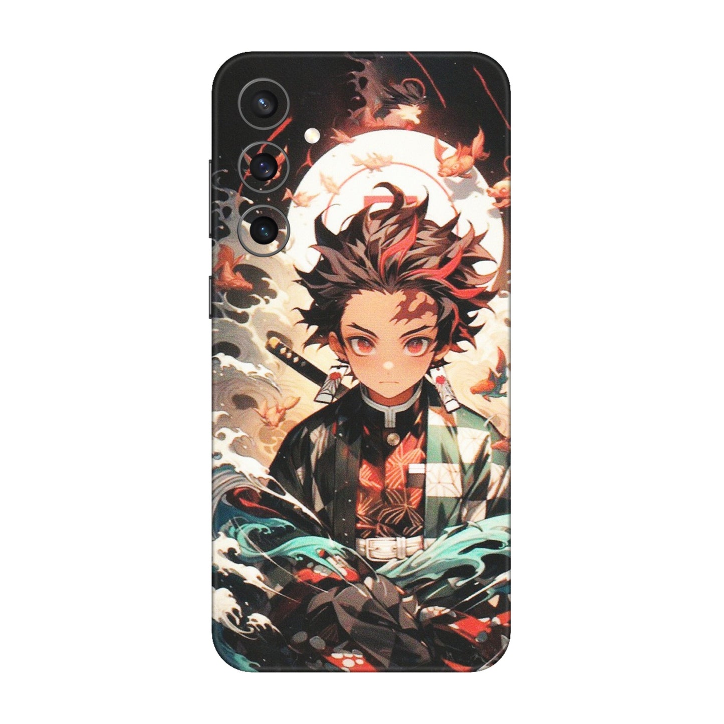 Samsung A/S Series Phone Skins (All Models) - Tanjiro Demon Slayer Anime - Matte Finish (M-158) Samsung Galaxy S23 FE (5G)