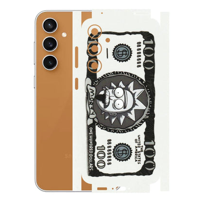 Samsung A/S Series Phone Skins (All Models) - Rick And Morty Hundred Dollar Anime - Matte Finish (M-161) Samsung Galaxy S23 FE (5G)