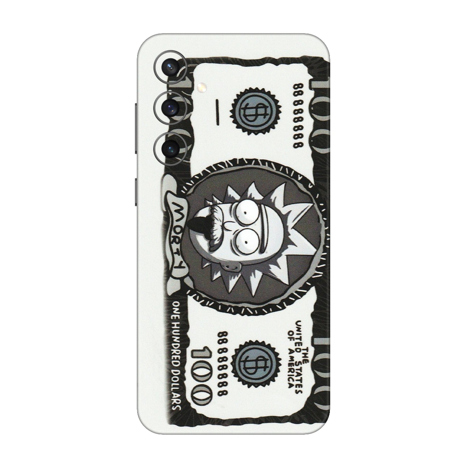 Samsung A/S Series Phone Skins (All Models) - Rick And Morty Hundred Dollar Anime - Matte Finish (M-161) Samsung Galaxy S23 FE (5G)