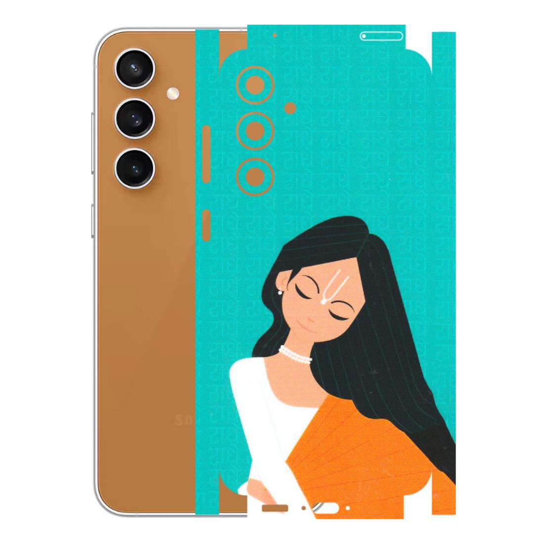 Samsung A/S Series Phone Skins (All Models) - Radhe Radhe With Hindu Symbol - Matte Finish (M-164) Samsung Galaxy S23 FE (5G)