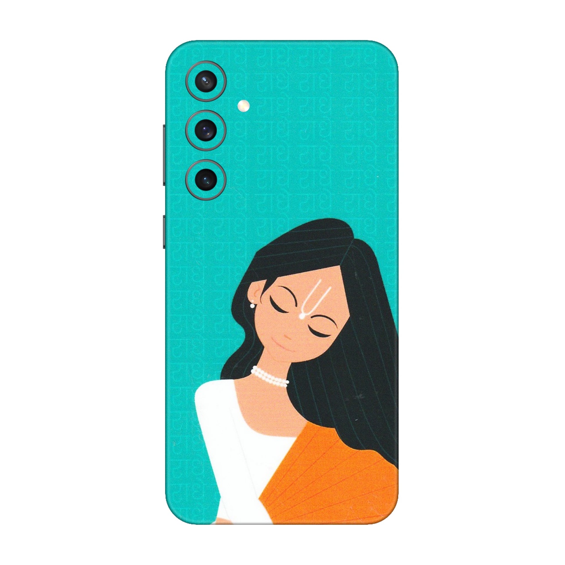 Samsung A/S Series Phone Skins (All Models) - Radhe Radhe With Hindu Symbol - Matte Finish (M-164) Samsung Galaxy S23 FE (5G)