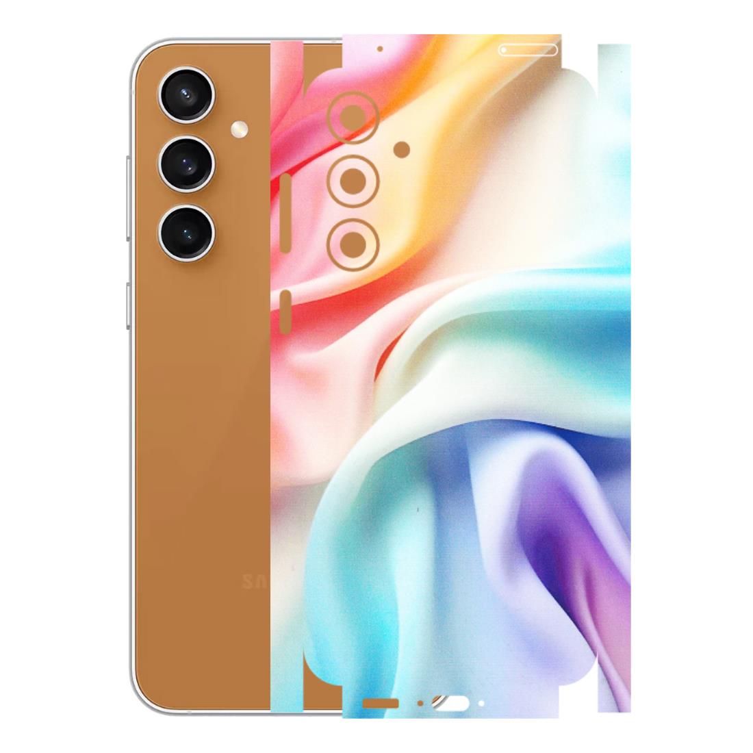 Samsung A/S Series Phone Skins (All Models) - Colourful Silk Cloth - Matte Finish (M-165) Samsung Galaxy S23 FE (5G)