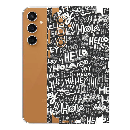 Samsung A/S Series Phone Skins (All Models) - Hi Hello Doodles - Matte Finish (M-25) Samsung Galaxy S23 FE (5G)