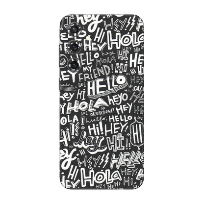 Samsung A/S Series Phone Skins (All Models) - Hi Hello Doodles - Matte Finish (M-25) Samsung Galaxy S23 FE (5G)