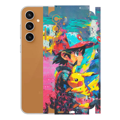 Samsung A/S Series Phone Skins (All Models) - Ash & Pikachu - Matte Finish (M-26) Samsung Galaxy S23 FE (5G)