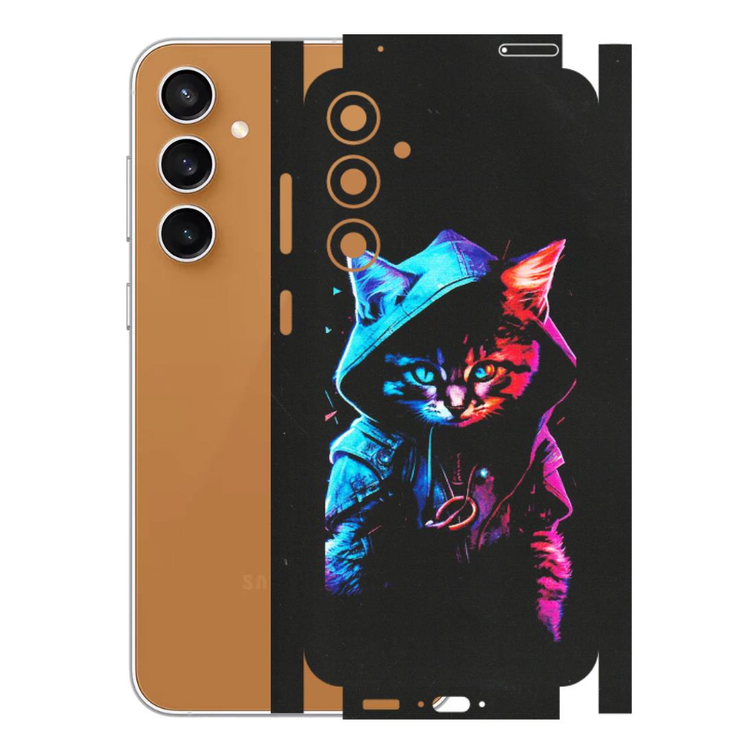 Samsung A/S Series Phone Skins (All Models) - Cyberpunk Cat - Matte Finish (M-45) Samsung Galaxy S23 FE (5G)