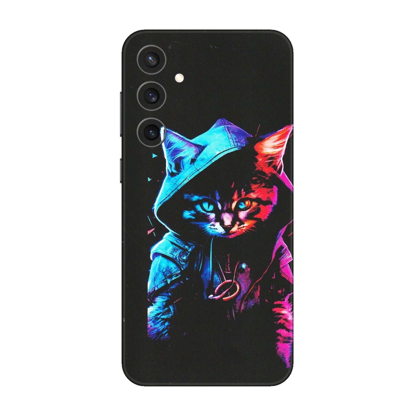 Samsung A/S Series Phone Skins (All Models) - Cyberpunk Cat - Matte Finish (M-45) Samsung Galaxy S23 FE (5G)