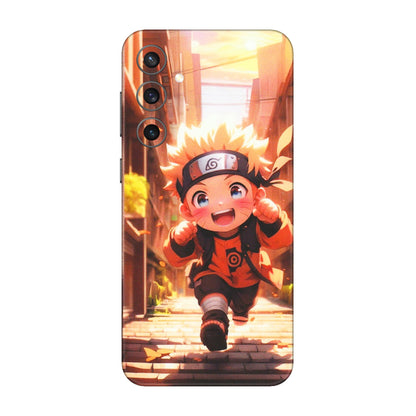 Samsung A/S Series Phone Skins (All Models) - Naruto Cute Toon Running - Matte Finish (M-04) Samsung Galaxy S23 FE (5G)