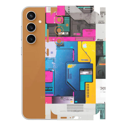 Samsung A/S Series Phone Skins (All Models) - Colourfull Motherboard Internals - Matte Finish (M-55) Samsung Galaxy S23 FE (5G)