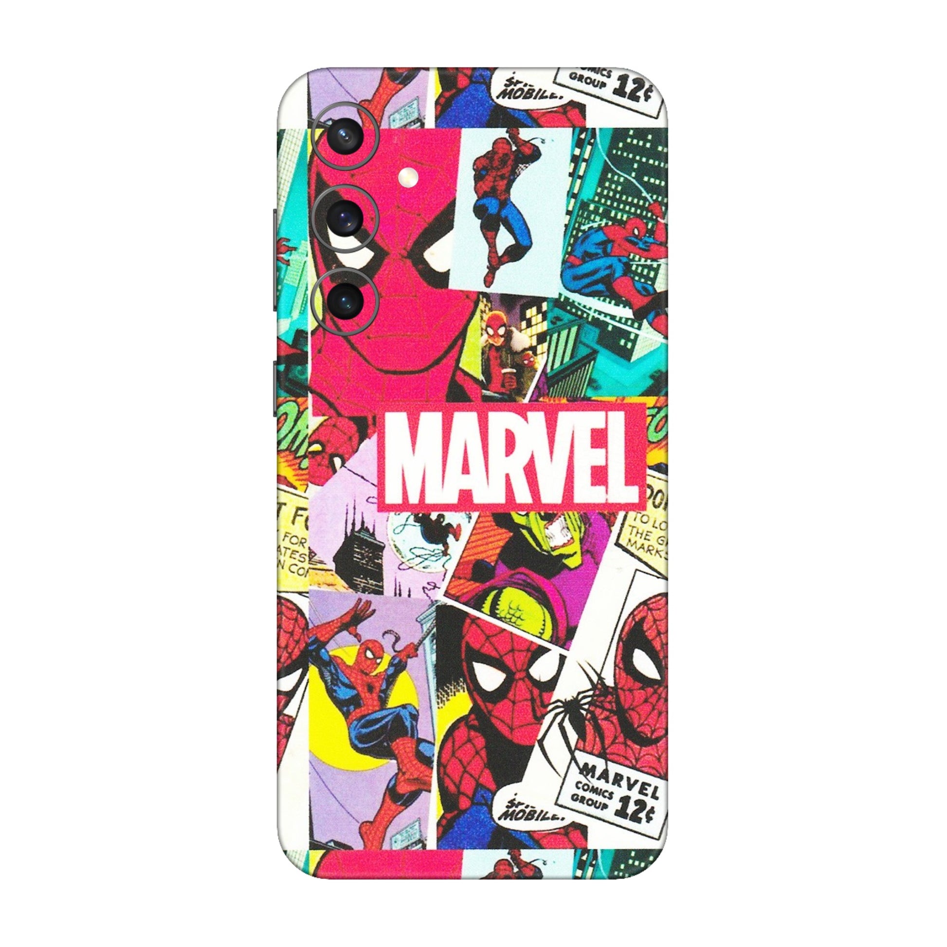 Samsung A/S Series Phone Skins (All Models) - Marvel Comic Spiderman Grafitti - Matte Finish (M-72) Samsung Galaxy S23 FE (5G)