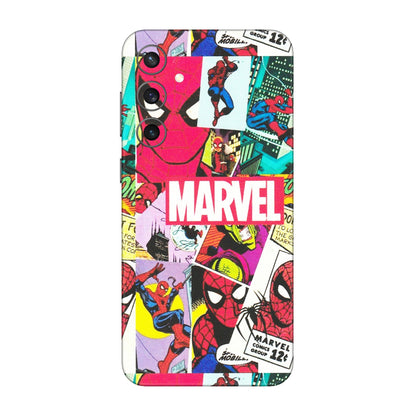 Samsung A/S Series Phone Skins (All Models) - Marvel Comic Spiderman Grafitti - Matte Finish (M-72) Samsung Galaxy S23 FE (5G)
