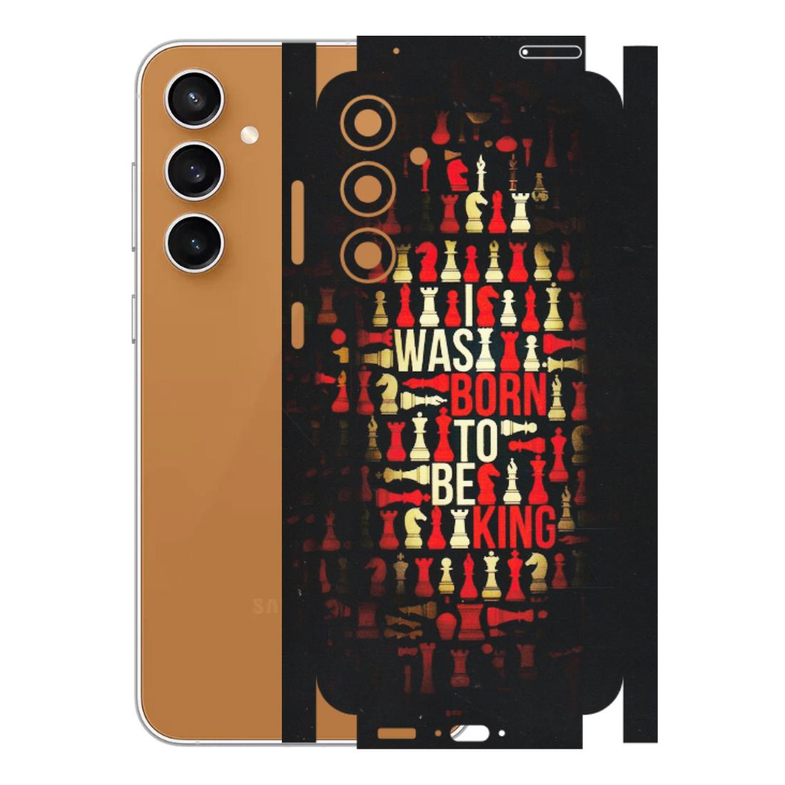 Samsung A/S Series Phone Skins (All Models) - Born To Be King - Matte Finish (M-73) Samsung Galaxy S23 FE (5G)