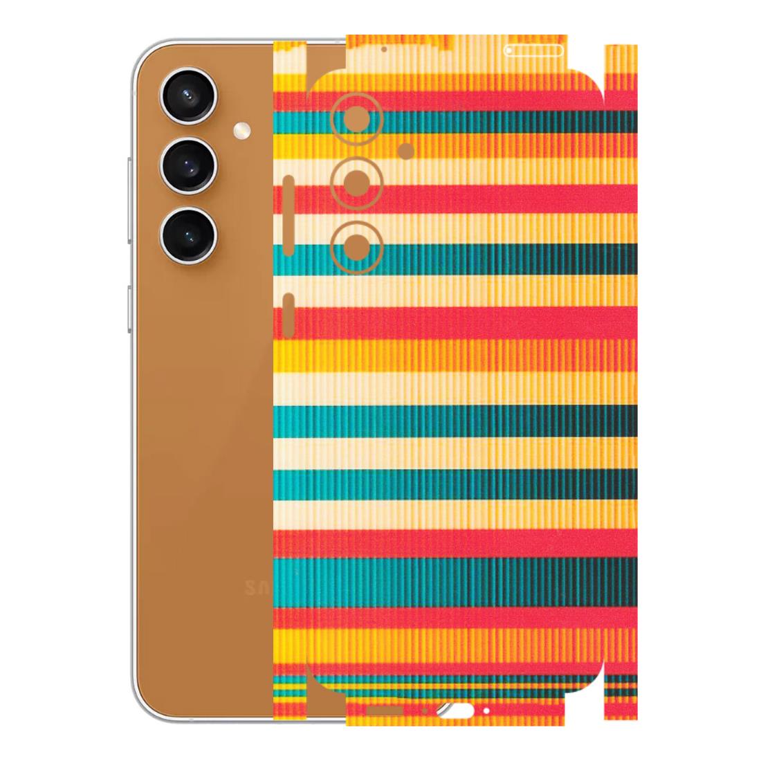 Samsung A/S Series Phone Skins (All Models) - Colourful Stripes Soothing Effect - Matte Finish (M-86) Samsung Galaxy S23 FE (5G)