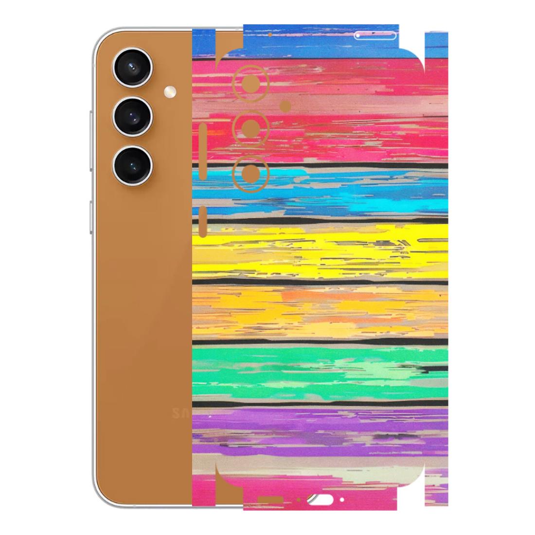 Samsung A/S Series Phone Skins (All Models) - Multi Colour Wooden Wall - Matte Finish (M-96) Samsung Galaxy S23 FE (5G)