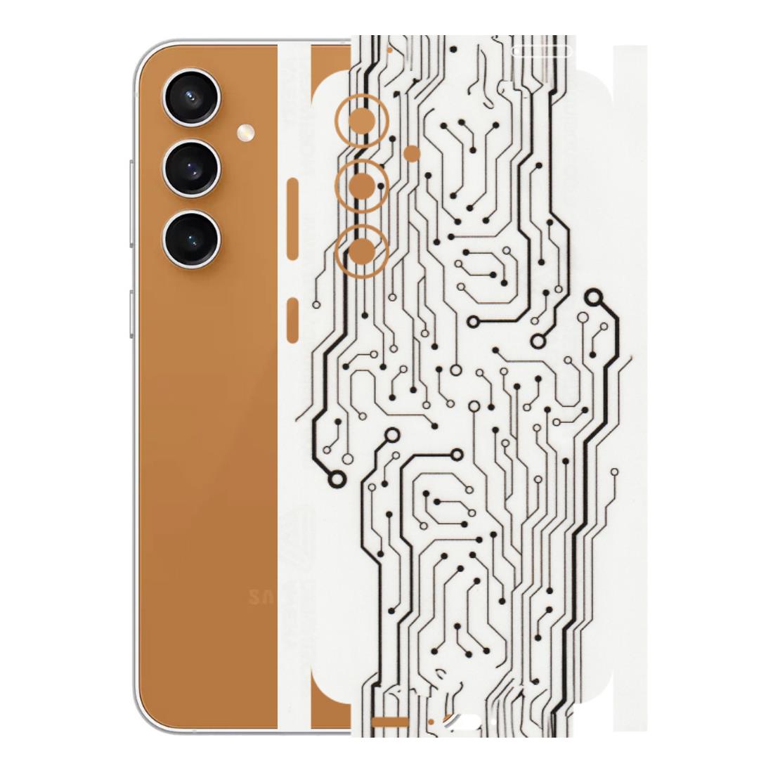 Samsung A/S Series Phone Skins (All Models) - Tech Circuits - Transparent Finish (T-03) Samsung Galaxy S23 FE (5G)