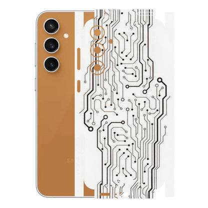 Samsung A/S Series Phone Skins (All Models) - Tech Circuits - Transparent Finish (T-03) Samsung Galaxy S23 FE (5G)