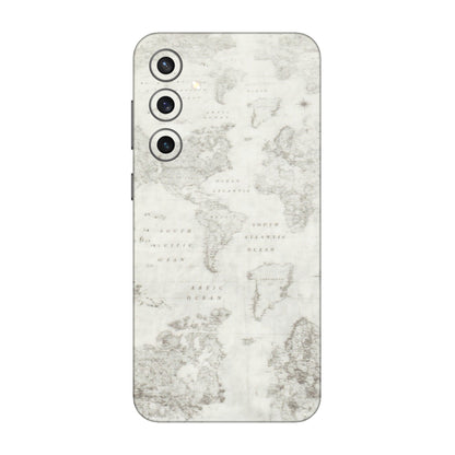 Samsung A/S Series Phone Skins (All Models) - World Travel Map - Transparent Finish (T-04) Samsung Galaxy S23 FE (5G)