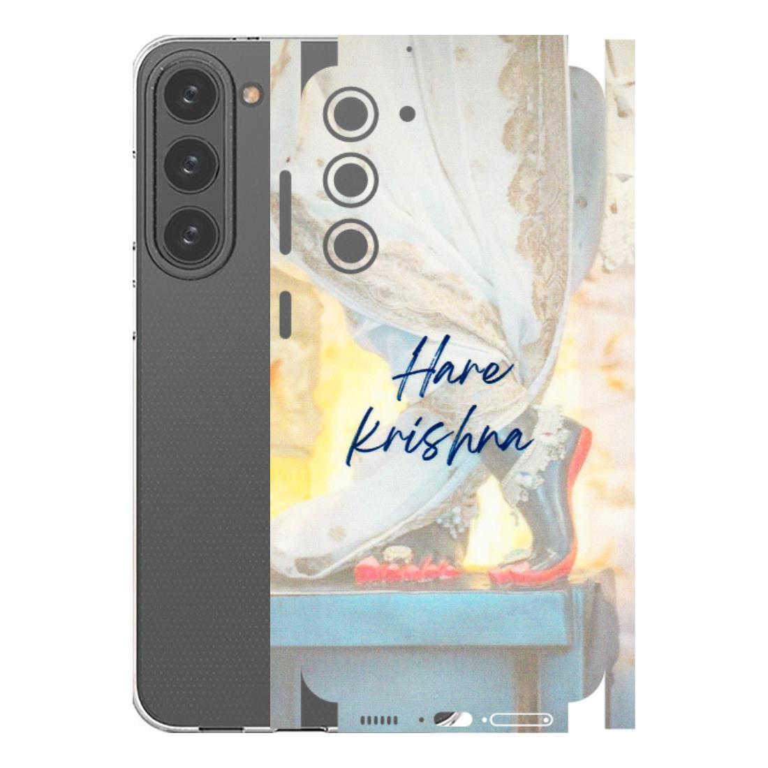 Samsung A/S Series Phone Skins (All Models) - Hare Krishna - 3D Embossed Finish (L-03) Samsung Galaxy S23 Plus (5G)