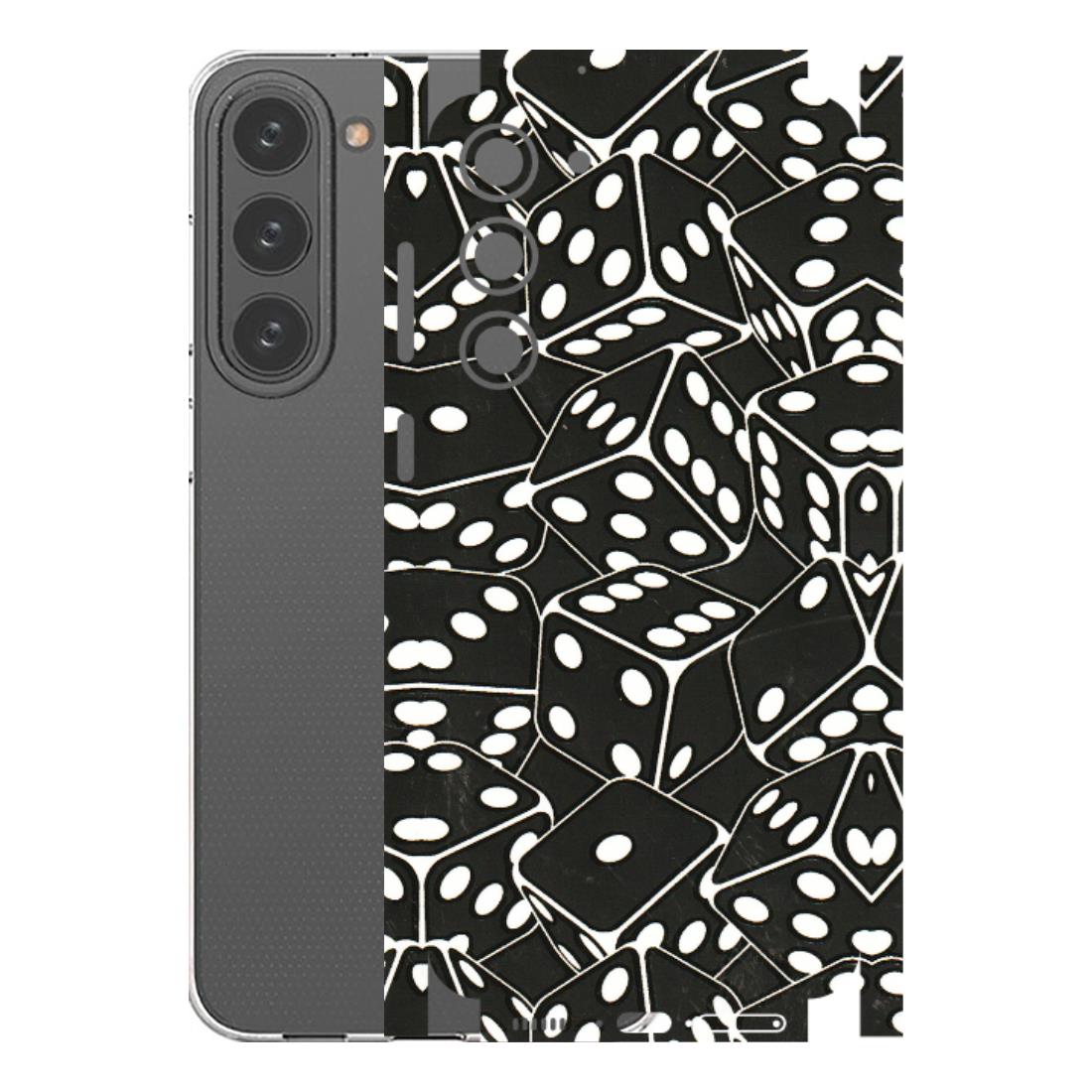 Samsung A/S Series Phone Skins (All Models) - Big Black Dices - 3D Embossed Finish (L-106) Samsung Galaxy S23 Plus (5G)
