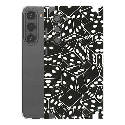 Samsung A/S Series Phone Skins (All Models) - Big Black Dices - 3D Embossed Finish (L-106) Samsung Galaxy S23 Plus (5G)