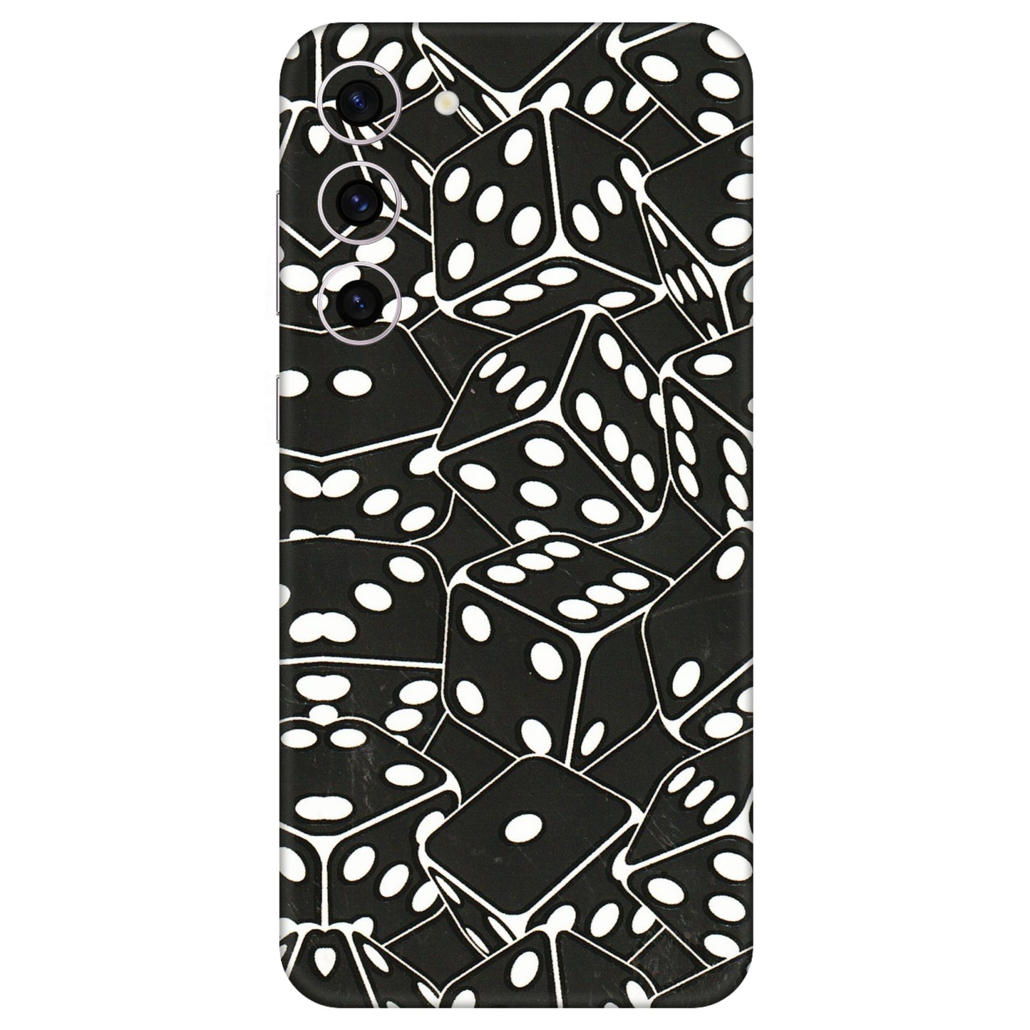 Samsung A/S Series Phone Skins (All Models) - Big Black Dices - 3D Embossed Finish (L-106) Samsung Galaxy S23 Plus (5G)