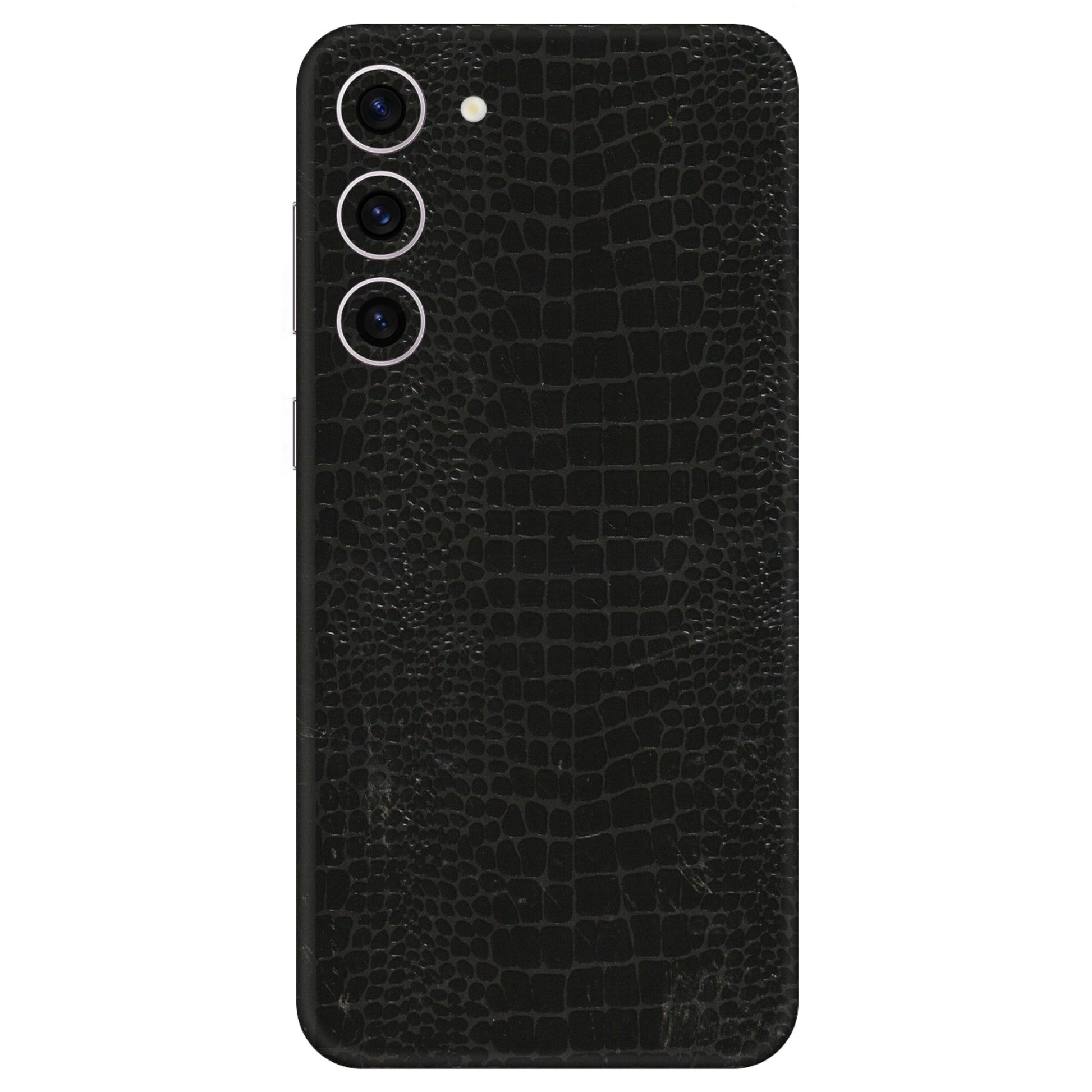Samsung A/S Series Phone Skins (All Models) - Snake Leather Black - 3D Embossed Finish (L-107) Samsung Galaxy S23 Plus (5G)