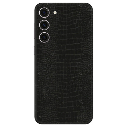 Samsung A/S Series Phone Skins (All Models) - Snake Leather Black - 3D Embossed Finish (L-107) Samsung Galaxy S23 Plus (5G)