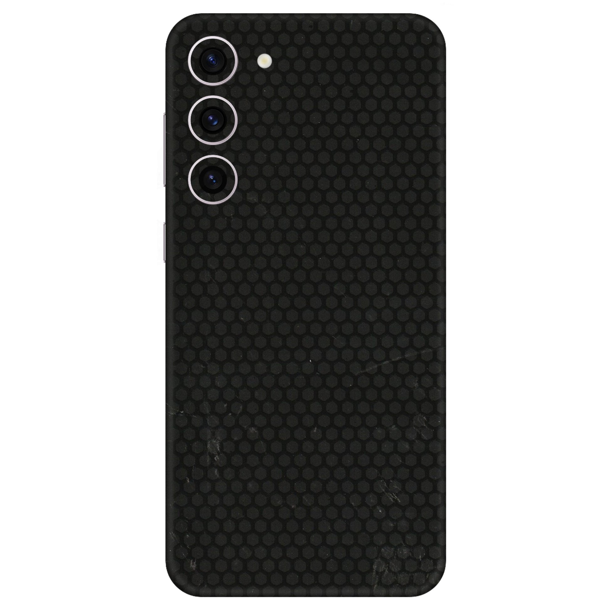 Samsung A/S Series Phone Skins (All Models) - Black honeycomb - 3D Embossed Finish (L-114) Samsung Galaxy S23 Plus (5G)