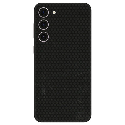 Samsung A/S Series Phone Skins (All Models) - Black honeycomb - 3D Embossed Finish (L-114) Samsung Galaxy S23 Plus (5G)