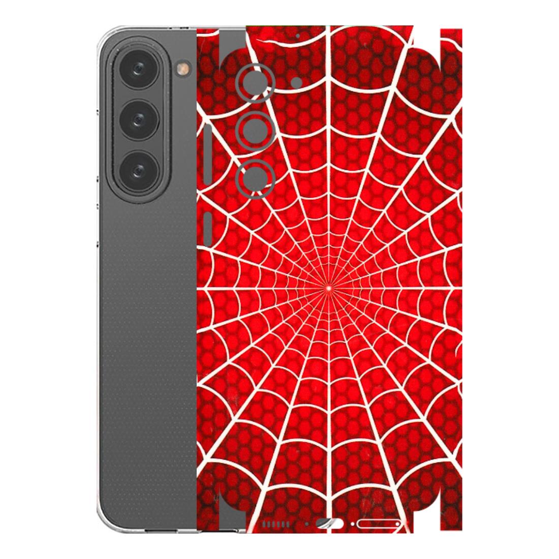 Samsung A/S Series Phone Skins (All Models) - Classic Spidey Web - 3D Embossed Finish (L-115) Samsung Galaxy S23 Plus (5G)