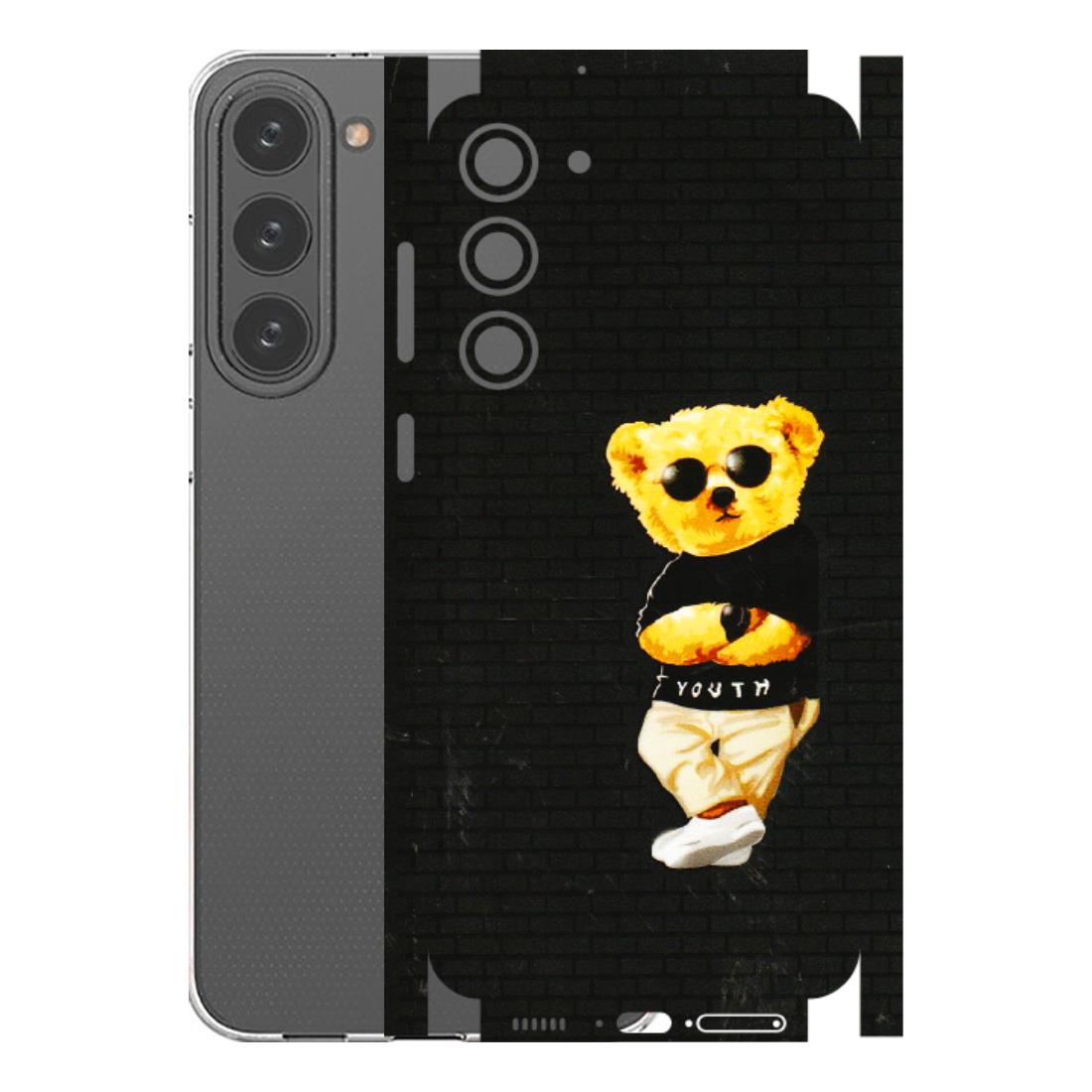 Samsung A/S Series Phone Skins (All Models) - Classy Teddy Bear - 3D Embossed Finish (L-116) Samsung Galaxy S23 Plus (5G)