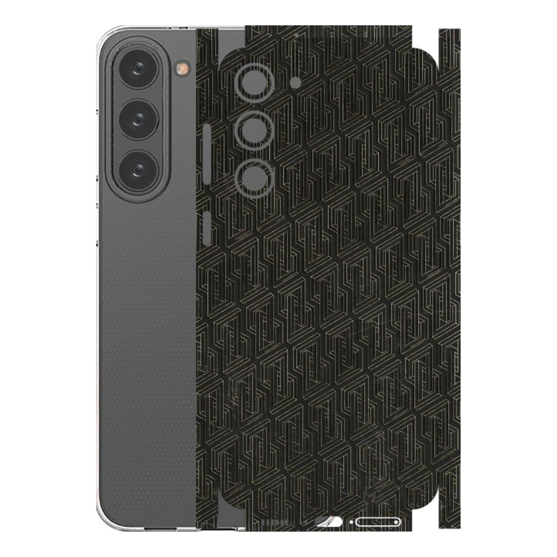 Samsung A/S Series Phone Skins (All Models) - Black Abstract Pattern - 3D Embossed Finish (L-117) Samsung Galaxy S23 Plus (5G)