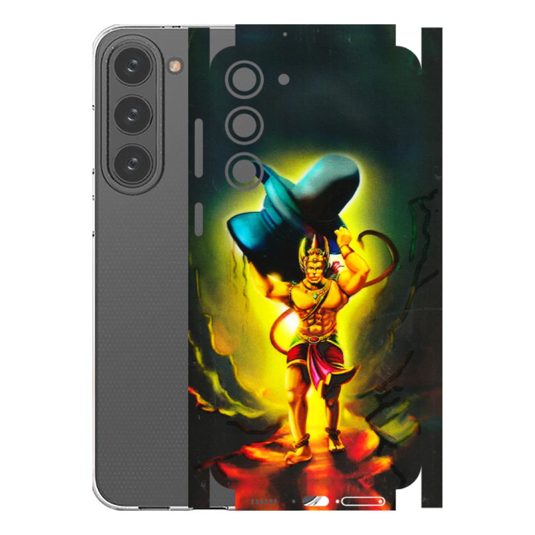 Samsung A/S Series Phone Skins (All Models) - Hanuman Ji - 3D Embossed Finish (L-128) Samsung Galaxy S23 Plus (5G)