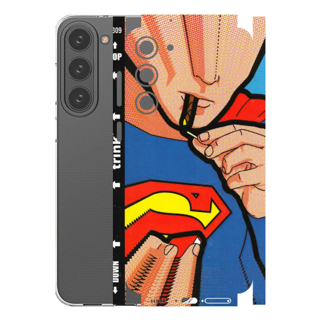 Samsung A/S Series Phone Skins (All Models) - Superman Sutta - 3D Embossed Finish (L-130) Samsung Galaxy S23 Plus (5G)