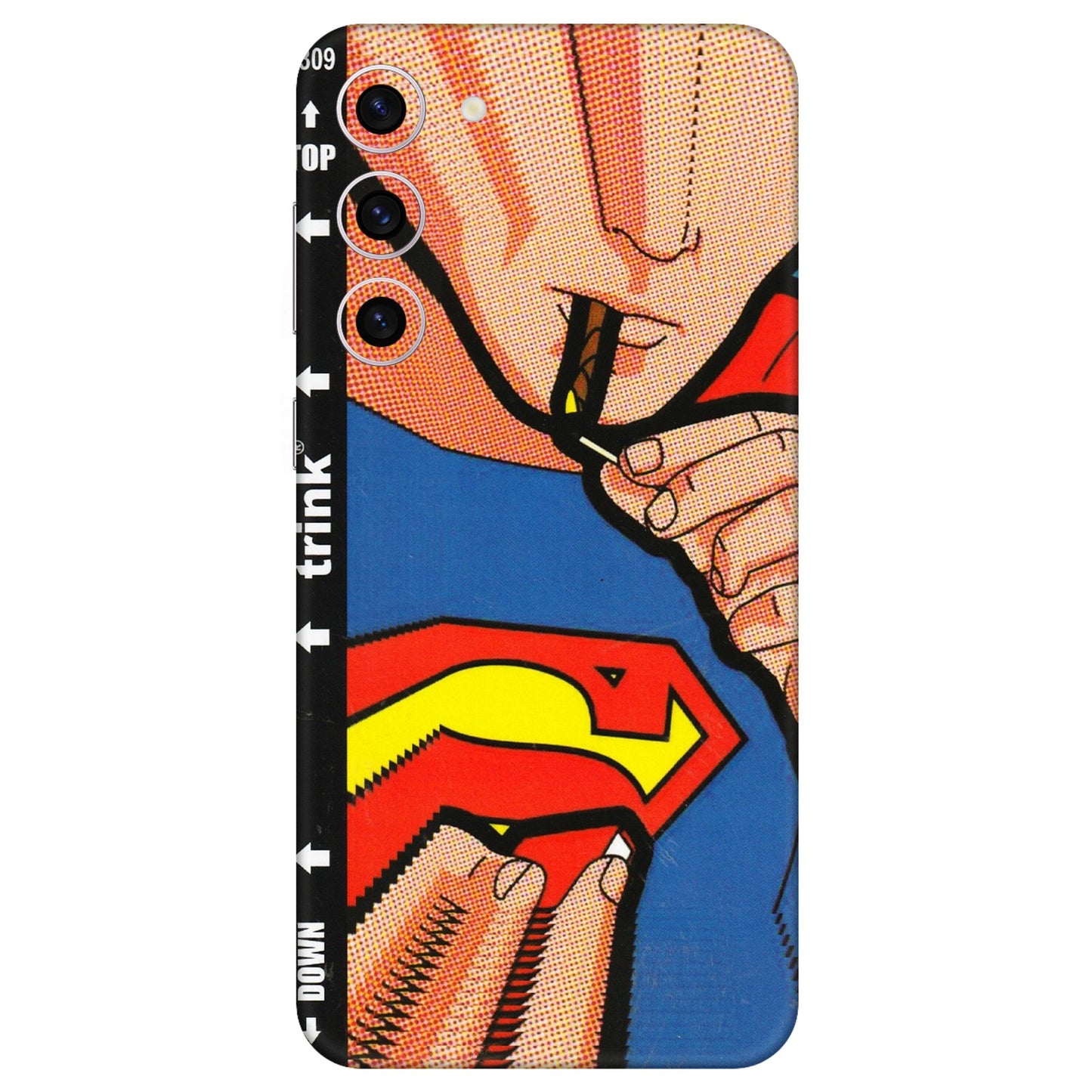Samsung A/S Series Phone Skins (All Models) - Superman Sutta - 3D Embossed Finish (L-130) Samsung Galaxy S23 Plus (5G)