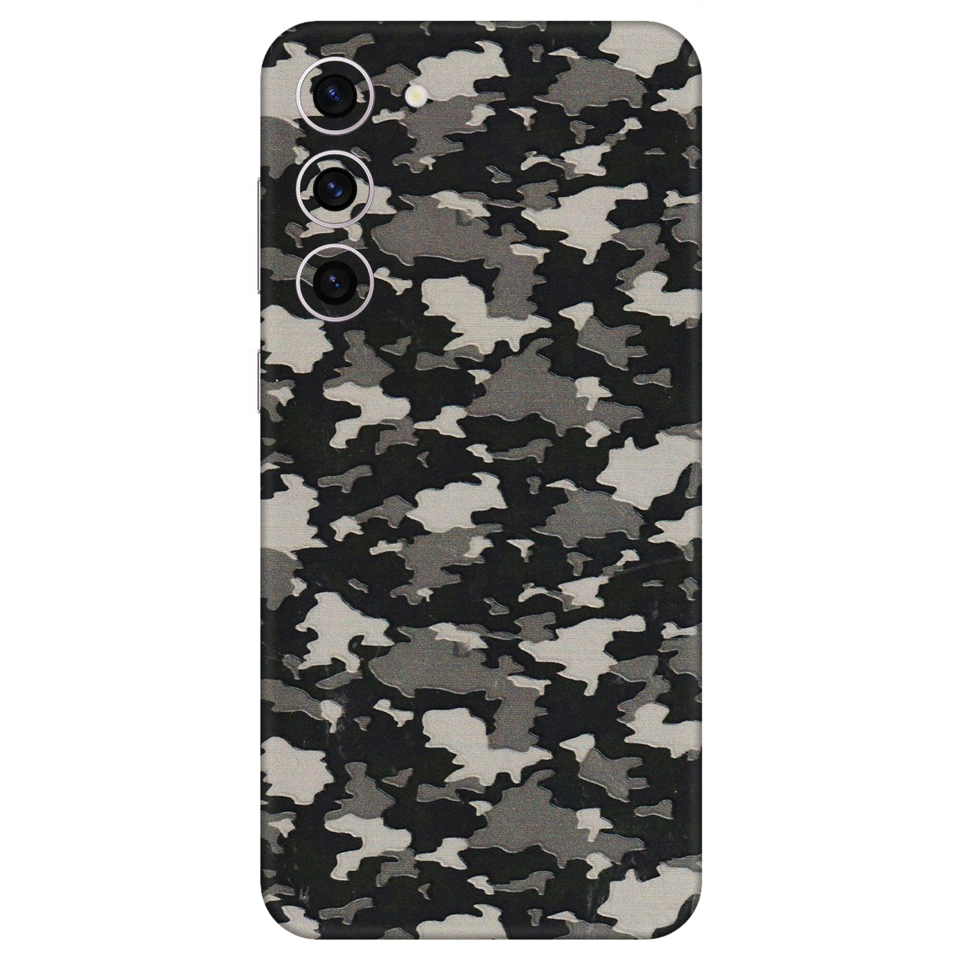 Samsung A/S Series Phone Skins (All Models) - Black/Grey Camoflaunge - 3D Embossed Finish (L-142) Samsung Galaxy S23 Plus (5G)