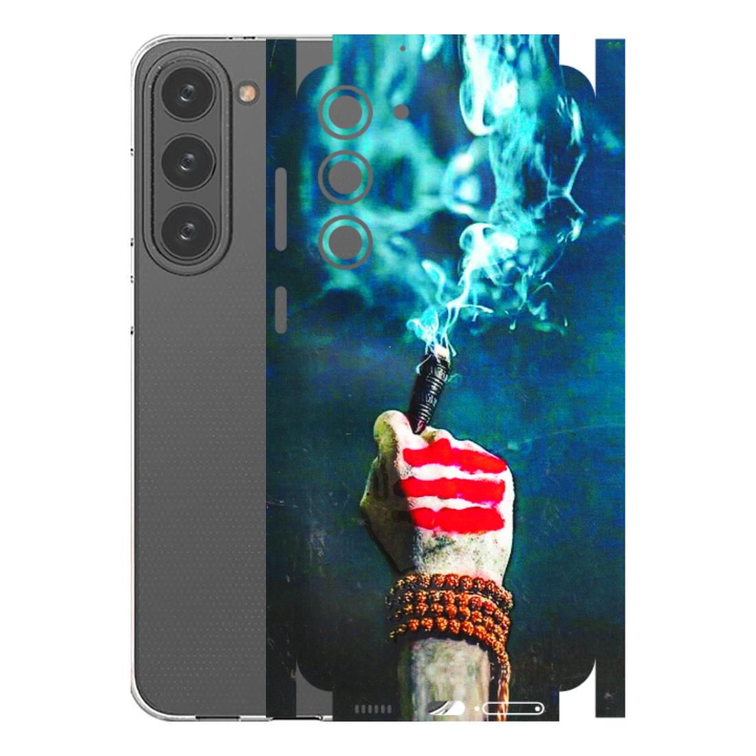 Samsung A/S Series Phone Skins (All Models) - Mahadev Bhakt - 3D Embossed Finish (L-146) Samsung Galaxy S23 Plus (5G)