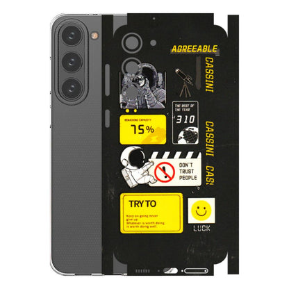 Samsung A/S Series Phone Skins (All Models) - Black Cassini - 3D Embossed Finish (L-161) Samsung Galaxy S23 Plus (5G)