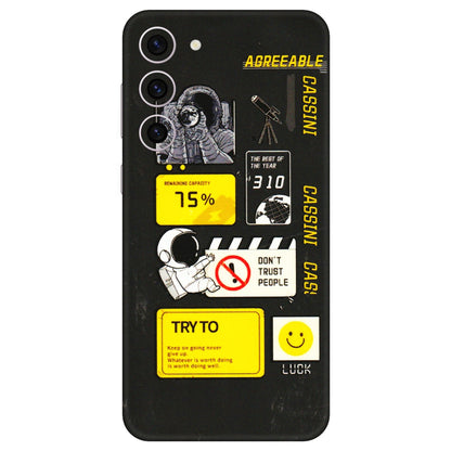 Samsung A/S Series Phone Skins (All Models) - Black Cassini - 3D Embossed Finish (L-161) Samsung Galaxy S23 Plus (5G)