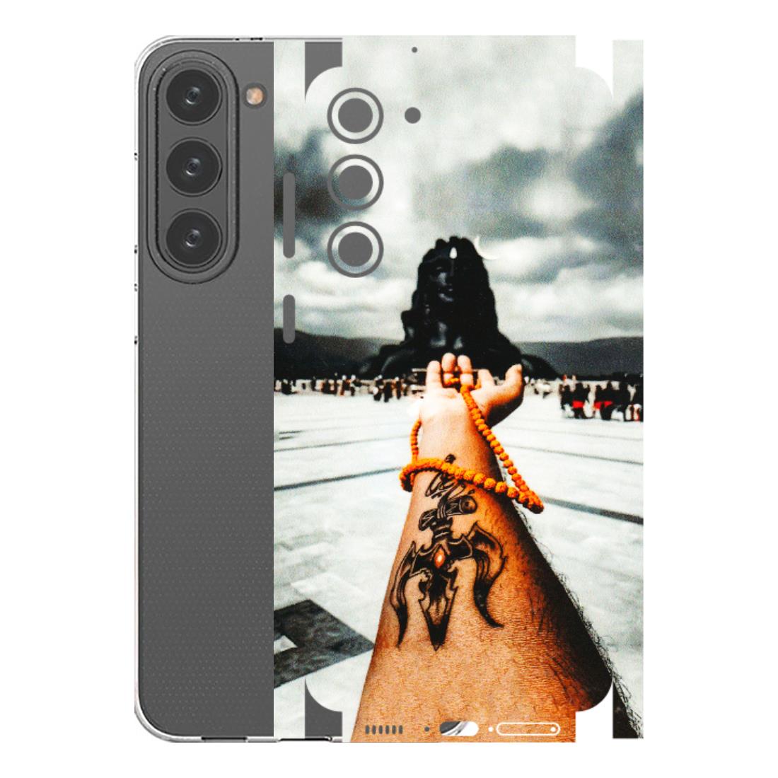 Samsung A/S Series Phone Skins (All Models) - Jai Adiyogi Mahakaal - 3D Embossed Finish (L-164) Samsung Galaxy S23 Plus (5G)