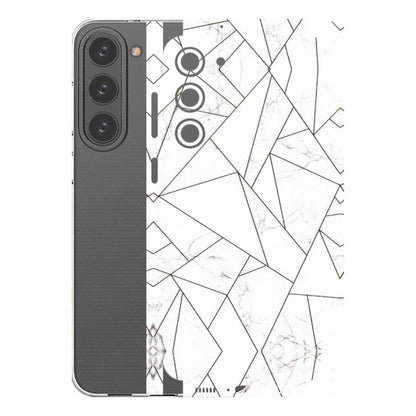 Samsung A/S Series Phone Skins (All Models) - Luxury White Marble Effect - 3D Embossed Finish (L-168) Samsung Galaxy S23 Plus (5G)