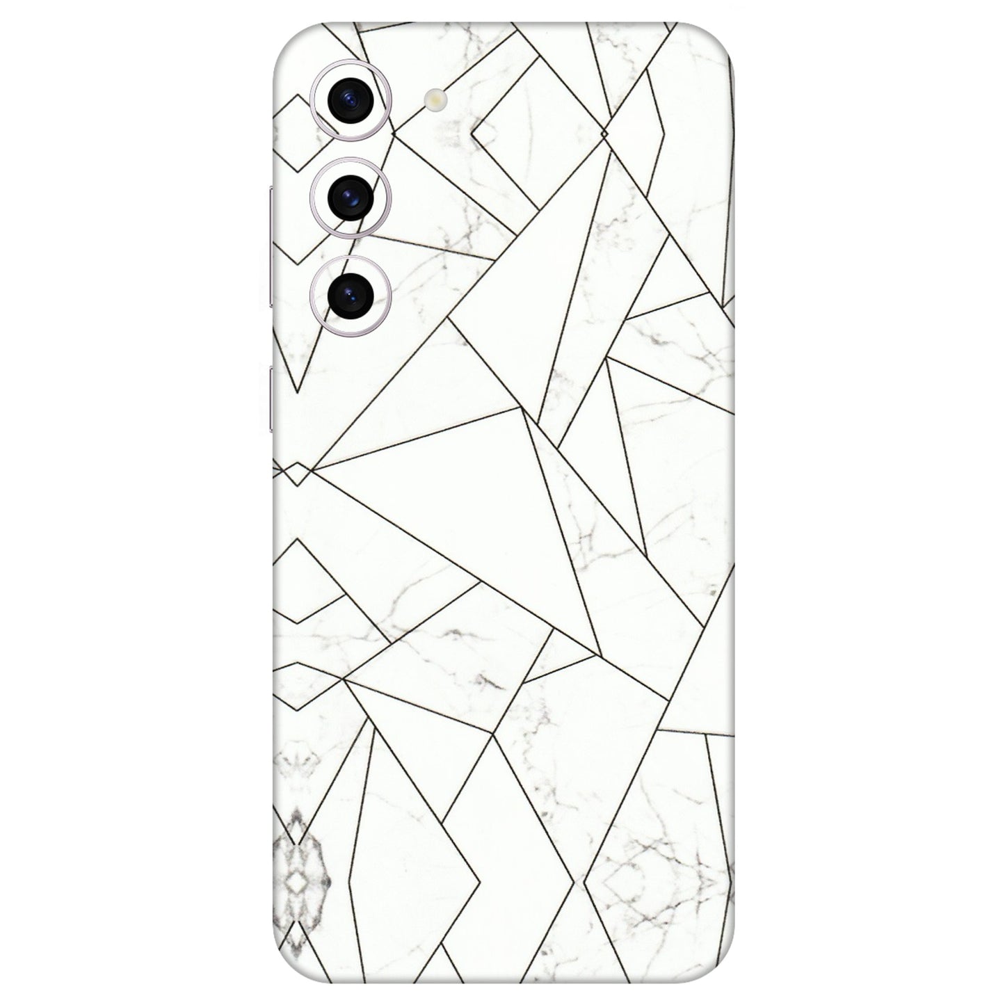 Samsung A/S Series Phone Skins (All Models) - Luxury White Marble Effect - 3D Embossed Finish (L-168) Samsung Galaxy S23 Plus (5G)
