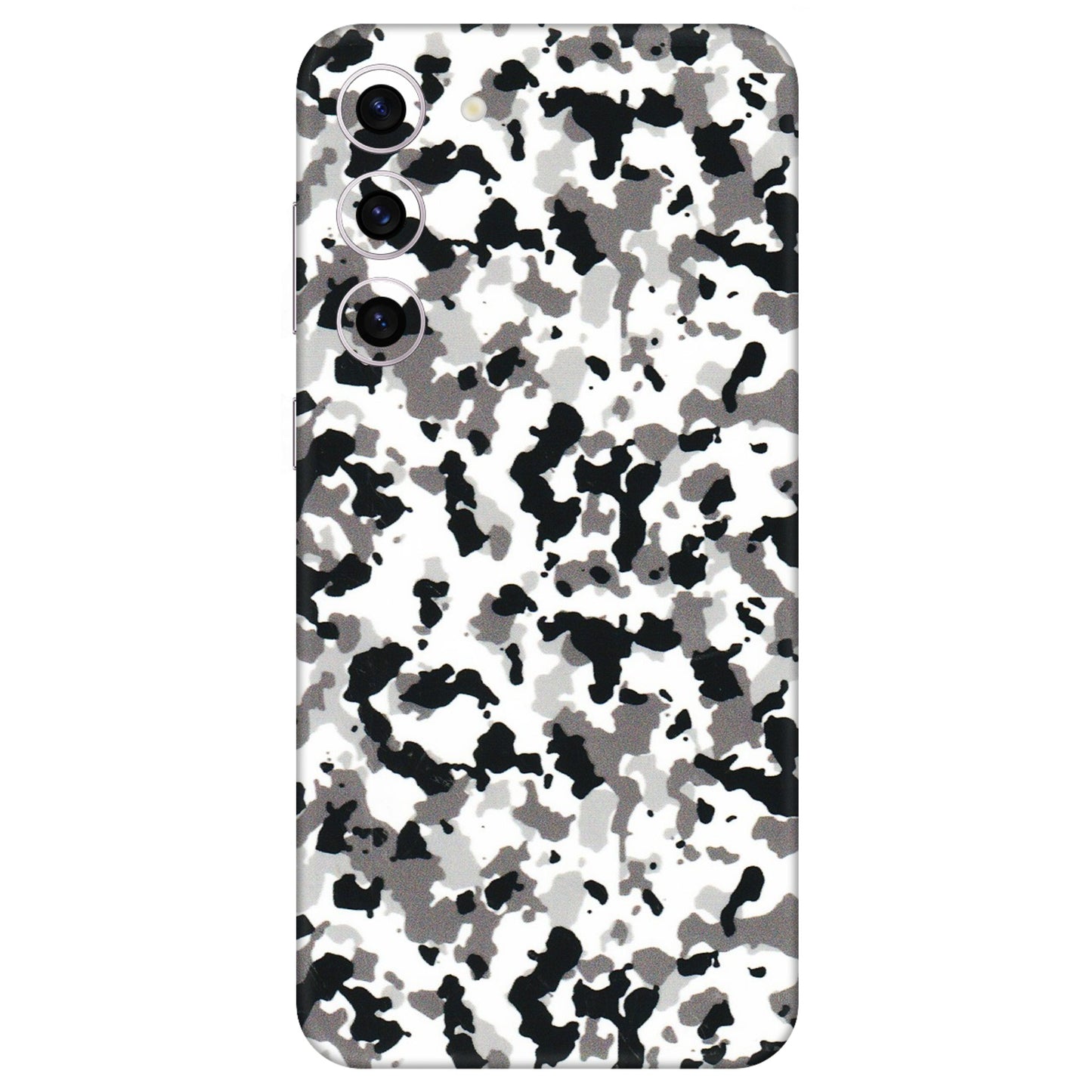 Samsung A/S Series Phone Skins (All Models) - White Black Camouflage - 3D Embossed Finish (L-18) Samsung Galaxy S23 Plus (5G)