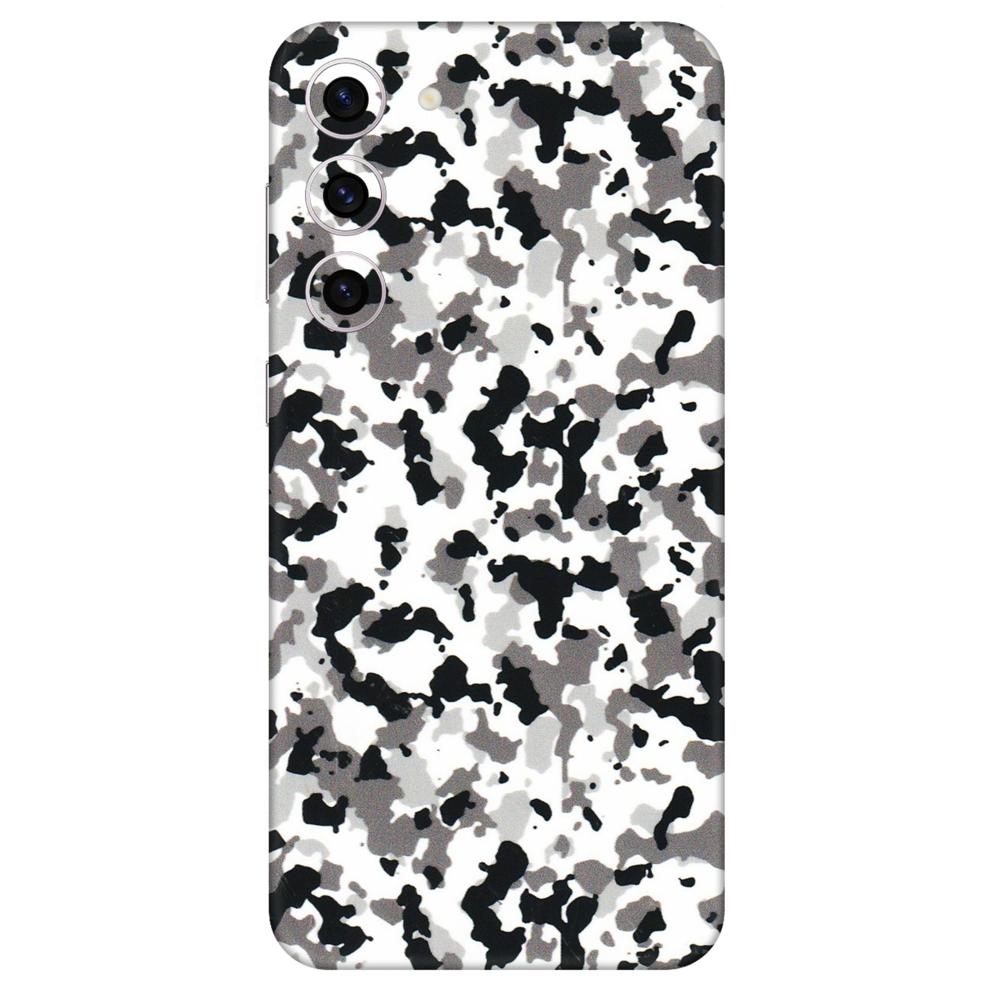 Samsung A/S Series Phone Skins (All Models) - White Black Camouflage - 3D Embossed Finish (L-18) Samsung Galaxy S23 Plus (5G)