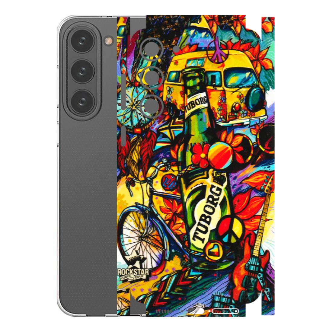Samsung A/S Series Phone Skins (All Models) - Cool Beer Bottle - 3D Embossed Finish (L-193) Samsung Galaxy S23 Plus (5G)
