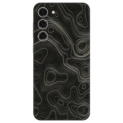 Samsung A/S Series Phone Skins (All Models) - Black Swirl - 3D Embossed Finish (L-196) Samsung Galaxy S23 Plus (5G)